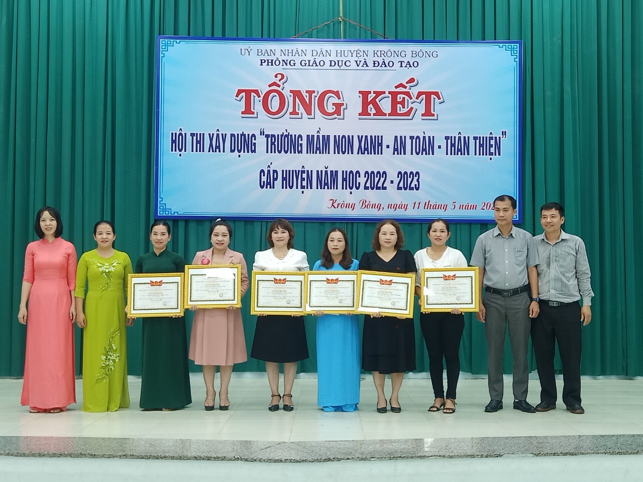 Bế mạc Hội thi “Xây dựng trường mầm non xanh – an toàn – thân thiện” năm học 2022 -2023